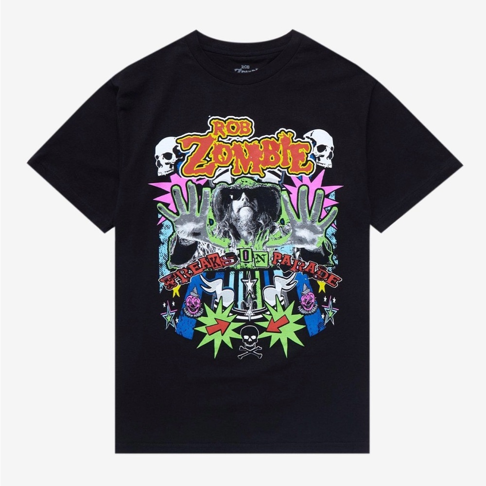 🆕 NWT Rob Zombie Freaks On Parade T-Shirt size small Hot Topic